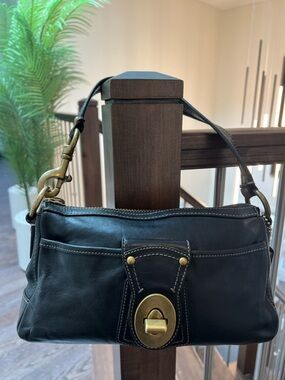 Coach Legacy Turnlock 10326 with stripped 65th Anniversary lining